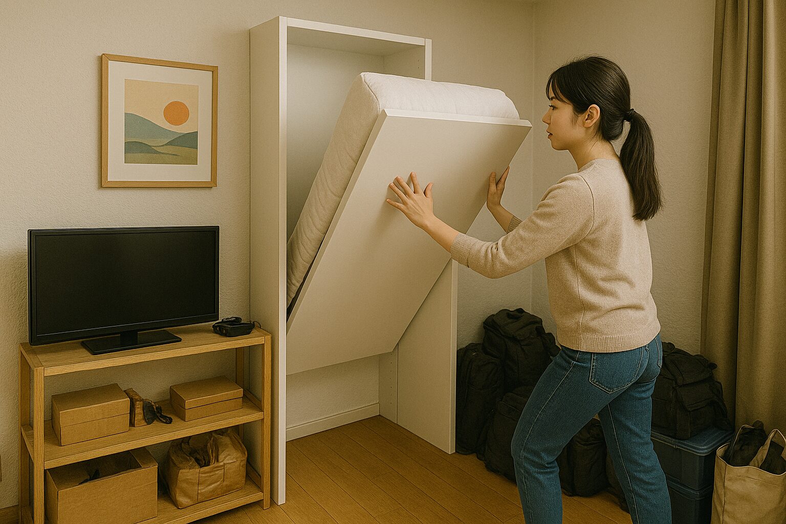 壁収納ベッドを設置する際の注意点とは？賃貸や狭小住宅で失敗しないコツを解説