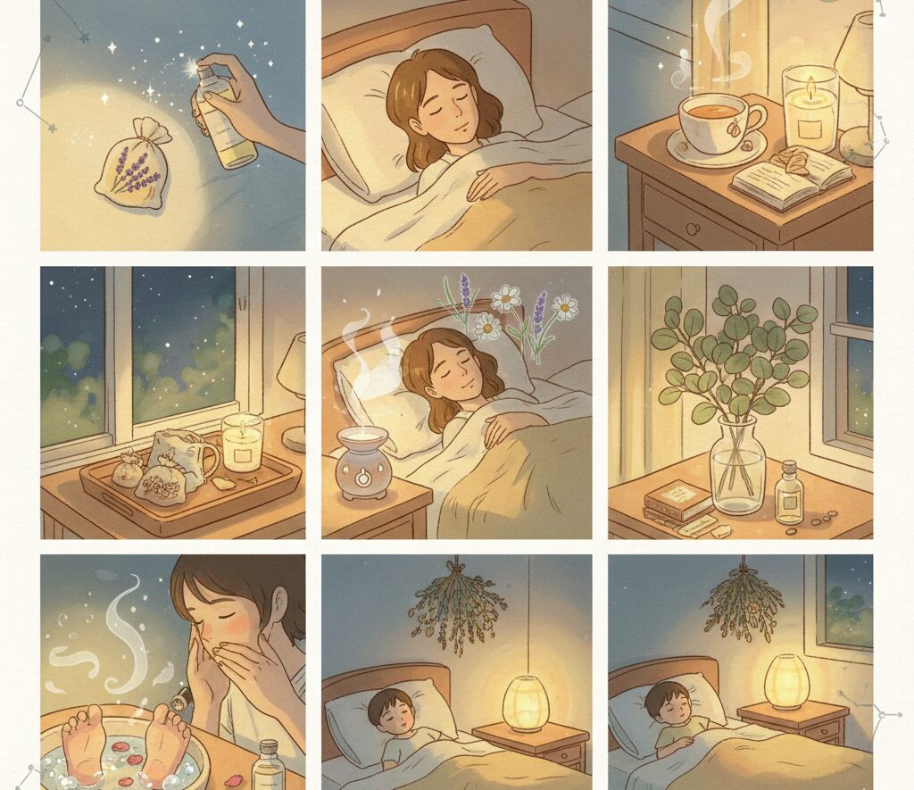 眠れない夜に試したい！寝室の「香り」でリラックスする方法